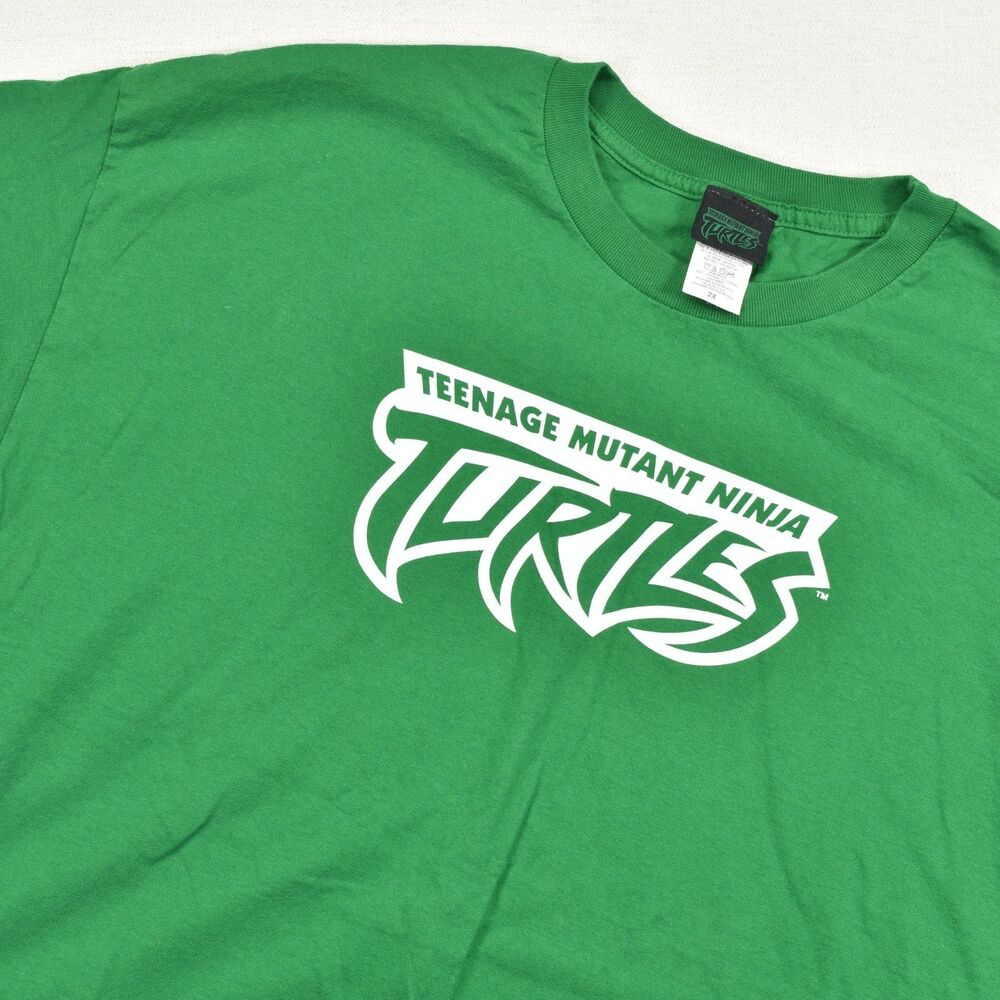 2006 TMNT Teenage Mutant Ninja Turtles Vintage T Shirt Mens 2X Green Graphic